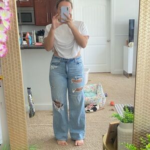 American Eagle wide leg jeans